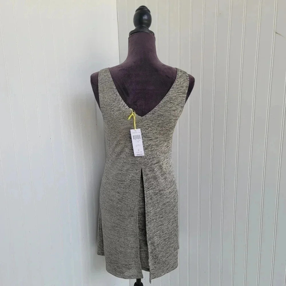 NWT BCBGeneration Women's Heathered Double Layer Sleeveless Gold Combo Dress XS - Picture 16 of 16